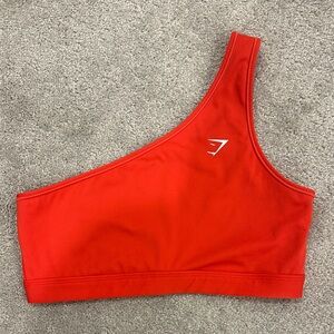 Gymshark Vibrant Red Asymmetrical Sports Bra